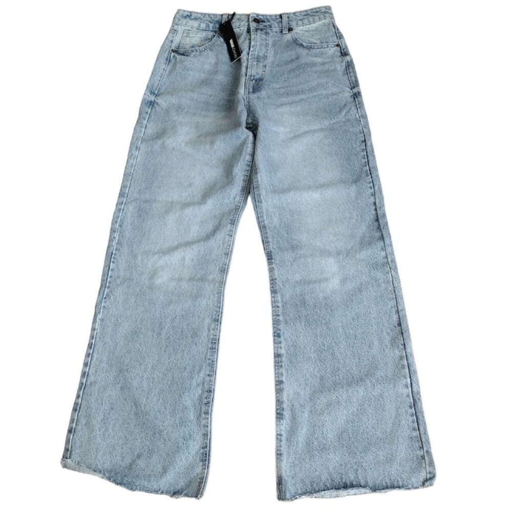 FASHION NOVA Straight-leg women jeans Color Blue, Size 11